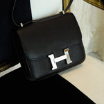 Product image 14 of 19: Constance 18 Black Chevre Mysore Palladium Plated Z Stamp