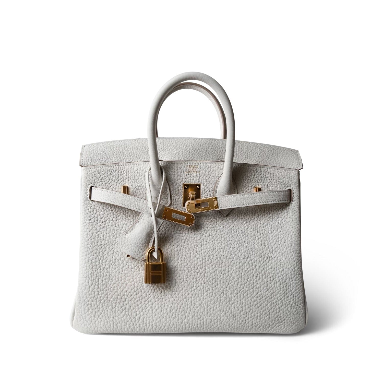 Birkin 25 Gris Pale Togo Gold Plated B Stamp – REDELUXE