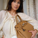 Product image 6 of 17: Birkin 30 Biscuit Togo Palladium Plated U Stamp