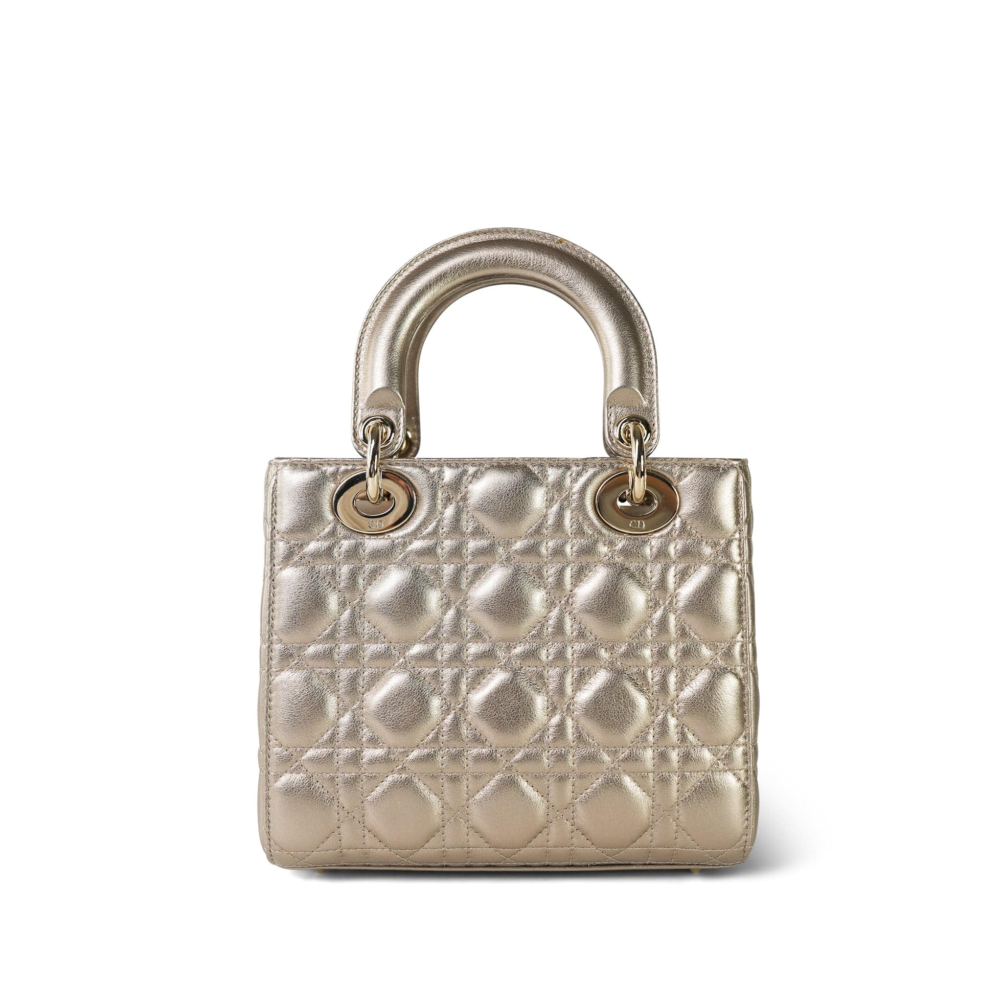 正規品★DIOR Lady Dior Gardenia Mini Lady Dior Gardenia Wallet Sand-Colored Cannage Lambskin