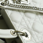 Product image 18 of 19: Dior Gris Tendre Cannage Lambskin Lady Dior Bag Mini