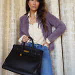 Product image 6 of 22: Birkin 40 Black Ardennes Gold Plated C Square Stamp