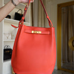 Product image 10 of 17: So Kelly 22 Rouge Pivoine Clemence Gold Plated T Stamp
