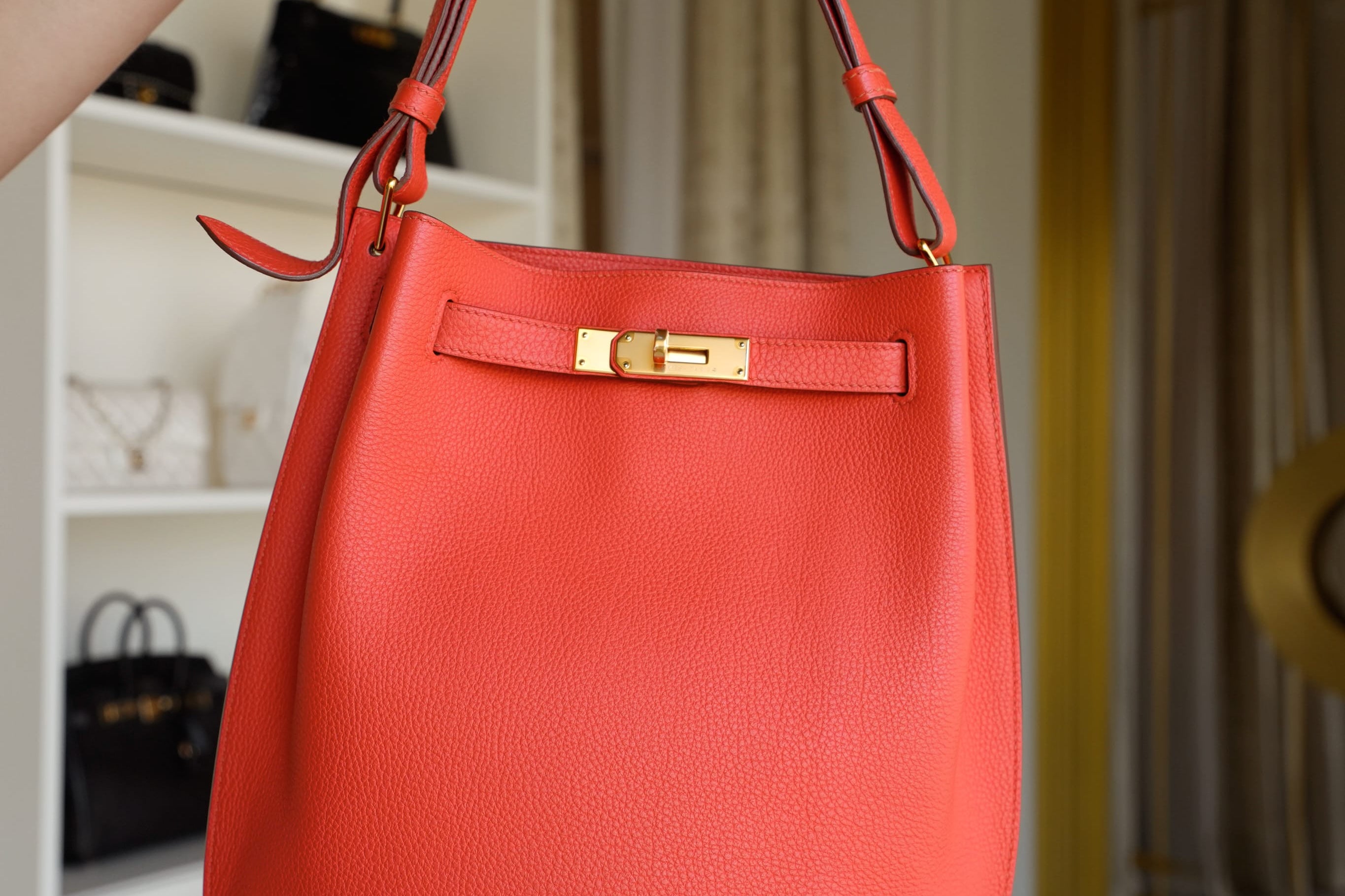 Product image 10 of 17: So Kelly 22 Rouge Pivoine Clemence Gold Plated T Stamp