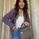 Product image 2 of 22: Kelly Sellier 25 Etoupe Epsom Palladium Plated G Stamp