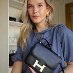 Product image 2 of 16: Constance 18 Black Swift Palladium Plated C Stamp