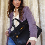 Product image 2 of 22: Birkin 40 Black Ardennes Gold Plated C Square Stamp