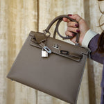 Product image 10 of 22: Kelly Sellier 25 Etoupe Epsom Palladium Plated G Stamp