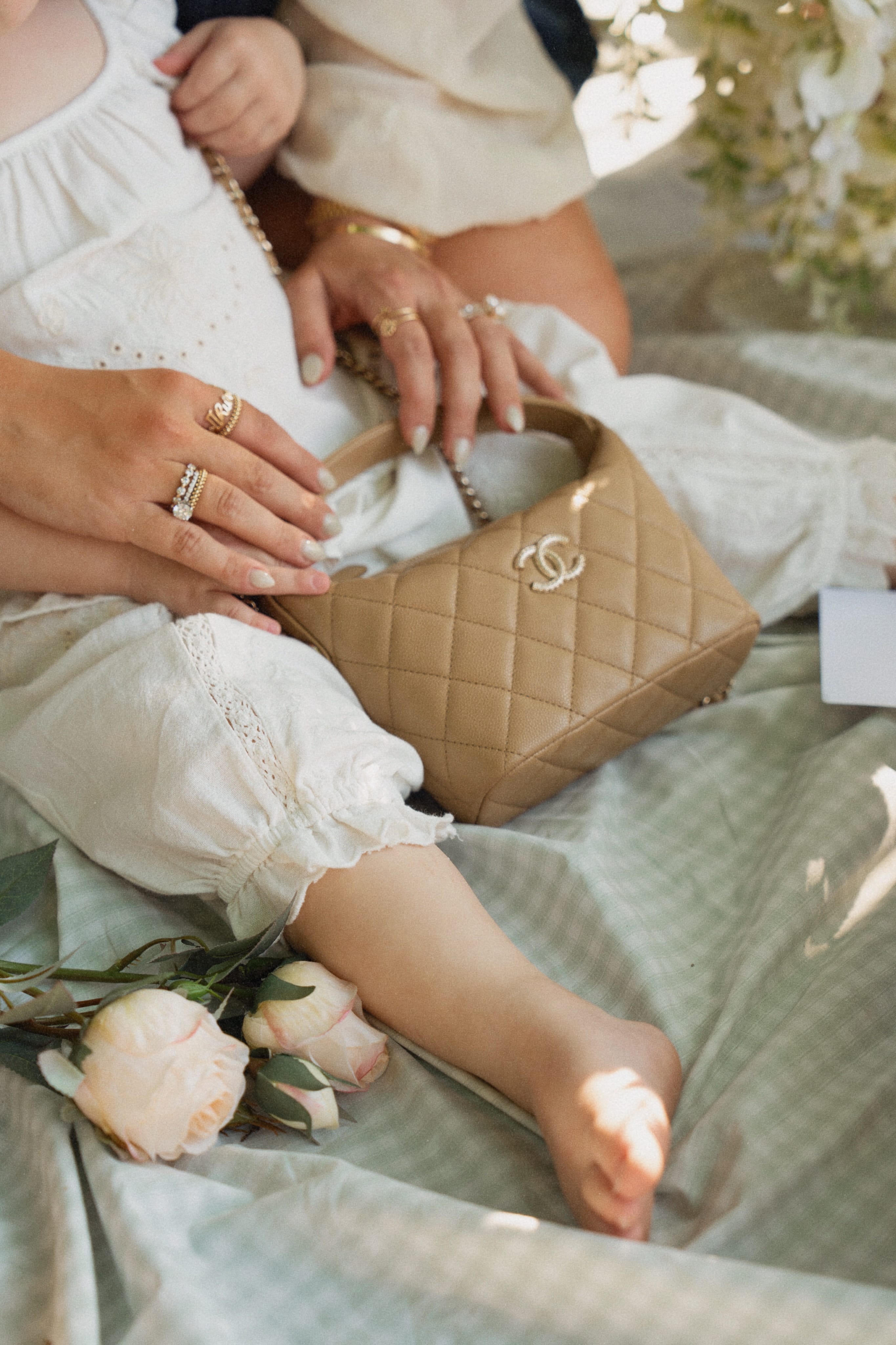 Chanel 21B Small Black Lambskin Quilted Classic Flap Rose Gold