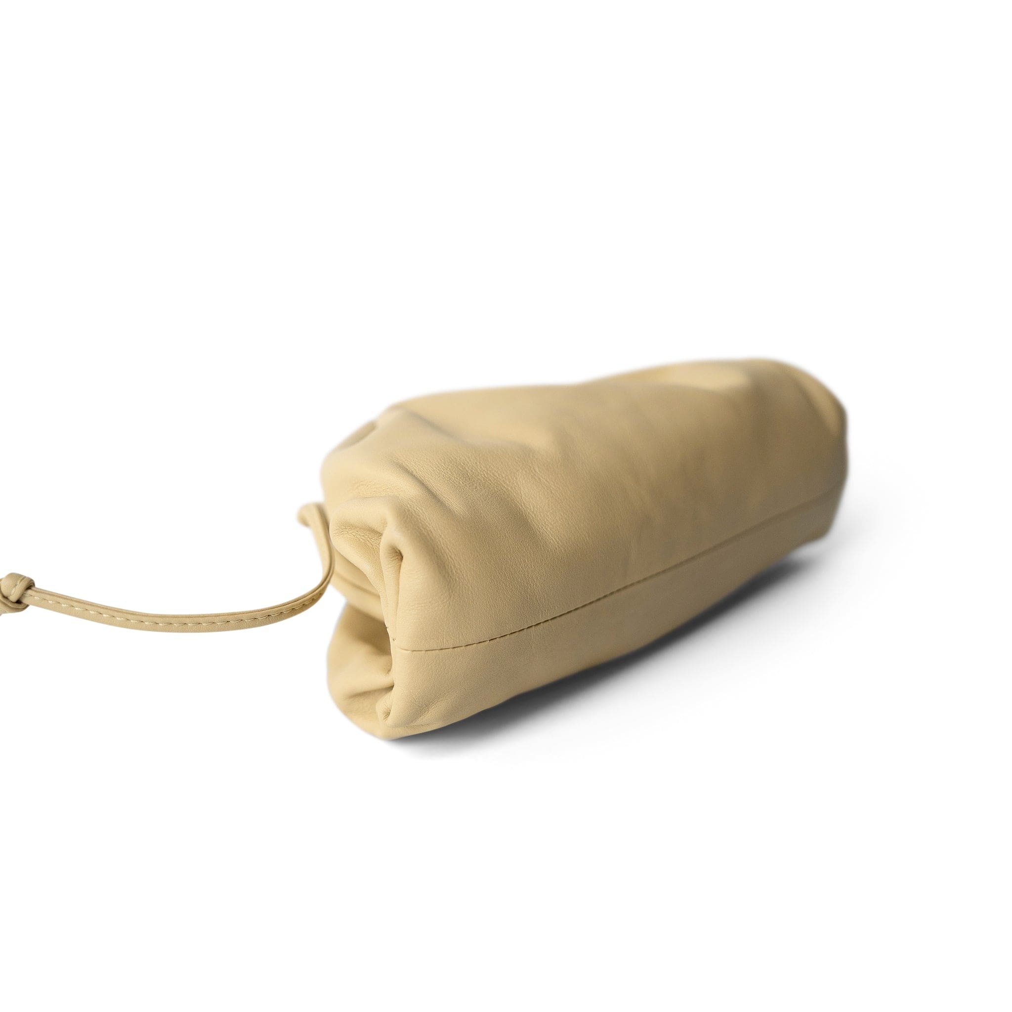 Bottega Veneta Handbag Yellow Bottega Veneta Yellow Mini Pouch Clutch - Redeluxe