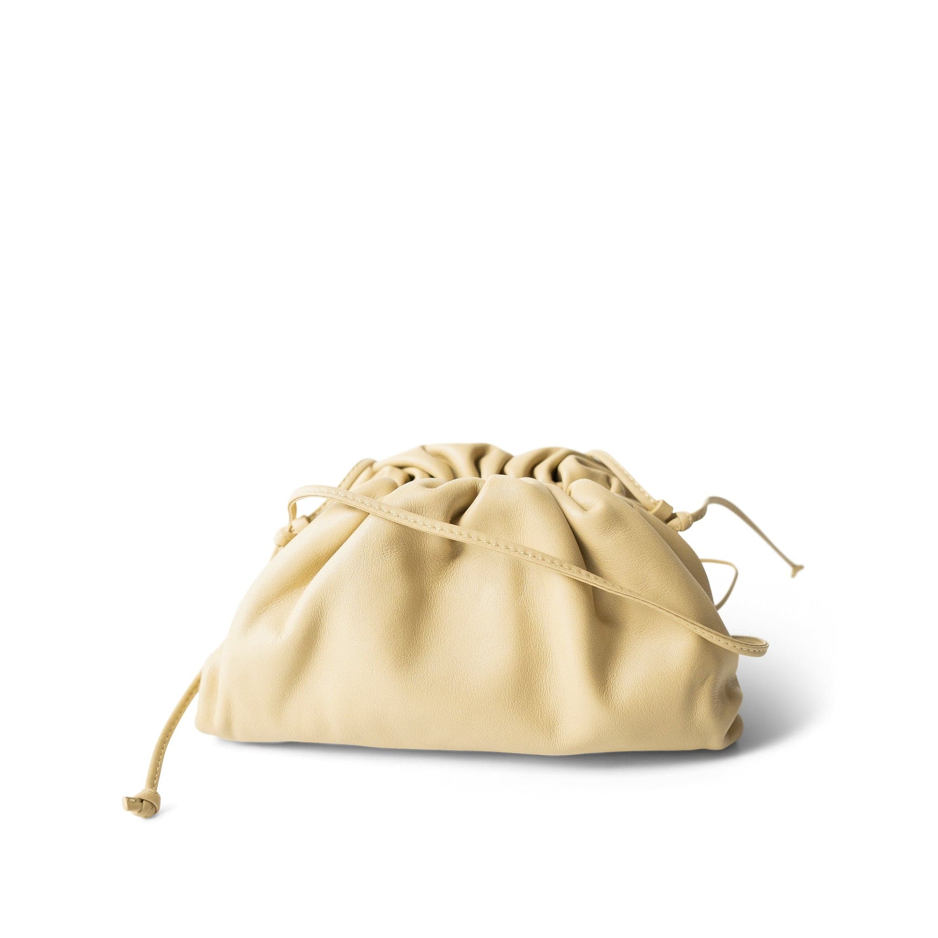 Bottega Veneta Yellow Mini Pouch Clutch – REDELUXE