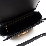 Celine Handbag Black Celine Triomph Teen Black Shiny Calfskin Bag - Redeluxe