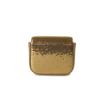 Celine Handbag Celine Gold Mini Triomphe Sequins and Calfskin - Redeluxe