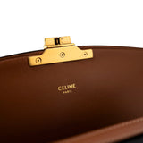 Celine Handbag Celine Tan Triomph Canvas And Calfskin Triomphe Bag - Redeluxe