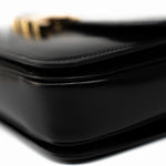Celine Handbag Celine Triomph Black Shiny Calfskin Bag - Redeluxe