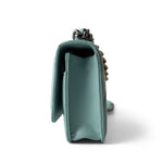 CHANEL 19C Tiffany Blue Lambskin Quilted 19 Wallet on Chain Mixed Hardware - Redeluxe
