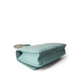 CHANEL 19C Tiffany Blue Lambskin Quilted 19 Wallet on Chain Mixed Hardware - Redeluxe