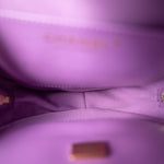 CHANEL 22S CC In Love Purple Lambskin Quilted Large Heart Bag - Redeluxe