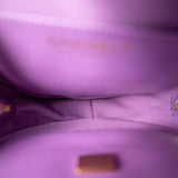 CHANEL 22S CC In Love Purple Lambskin Quilted Large Heart Bag - Redeluxe