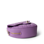 CHANEL 22S CC In Love Purple Lambskin Quilted Large Heart Bag - Redeluxe