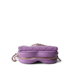 CHANEL 22S CC In Love Purple Lambskin Quilted Large Heart Bag - Redeluxe