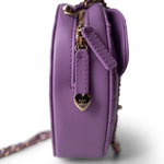 CHANEL 22S CC In Love Purple Lambskin Quilted Large Heart Bag - Redeluxe