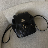 CHANEL Backpack 22B Black Caviar Backpack Small (Updated Size) LGHW - Redeluxe