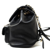 CHANEL Backpack Duma Backpack Large Black Lambskin Quilted - Redeluxe