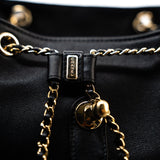 CHANEL Backpack Duma Backpack Large Black Lambskin Quilted - Redeluxe