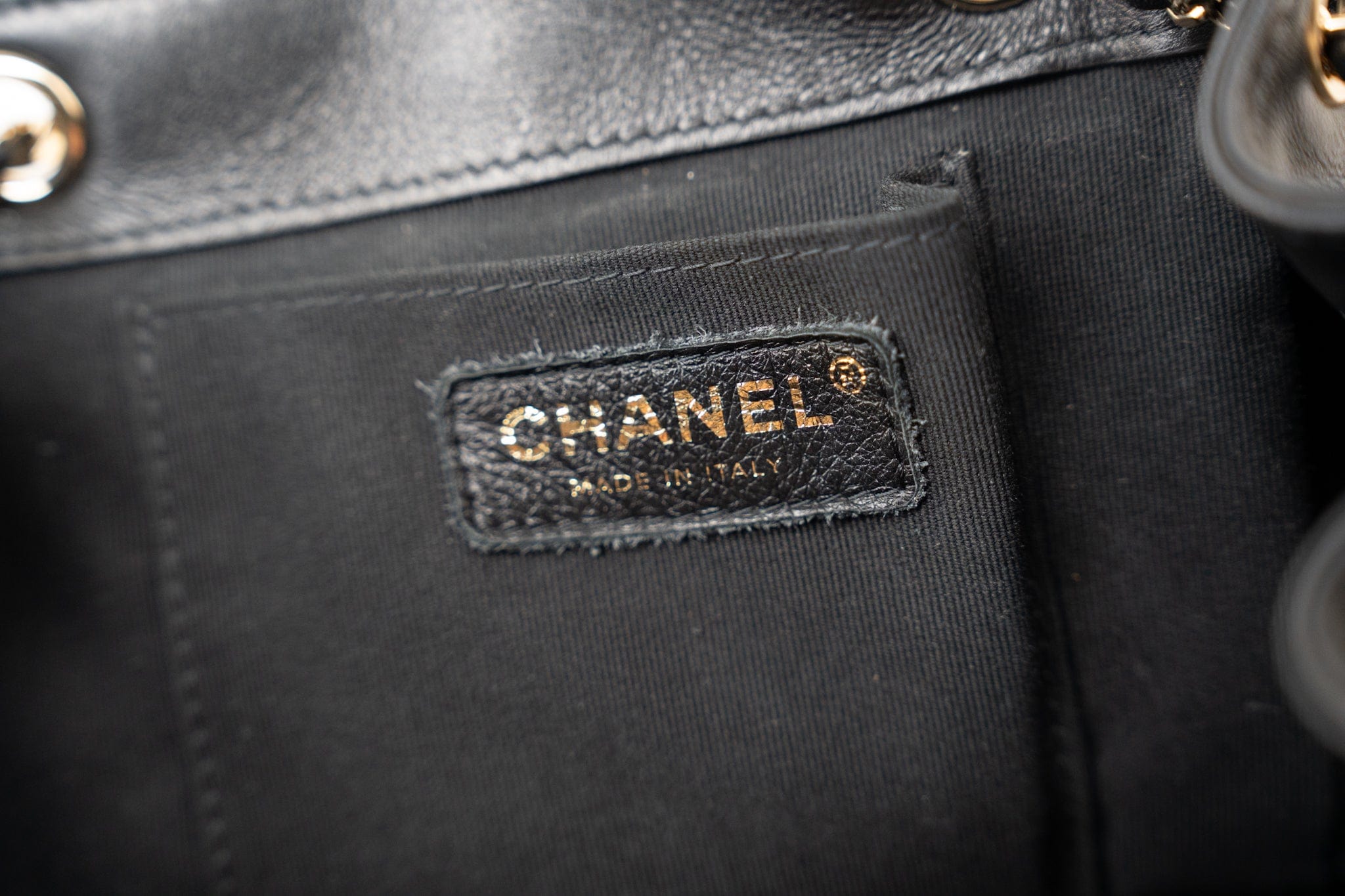 CHANEL Backpack Duma Backpack Large Black Lambskin Quilted - Redeluxe