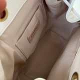 CHANEL Backpack White Caviar Quilted BackPack w/ Aged Gold Hardware - Redeluxe