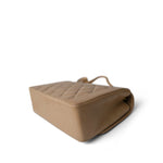 CHANEL Beige Diana Flap Beige Lambskin Quilted Medium Gold Hardware - Redeluxe