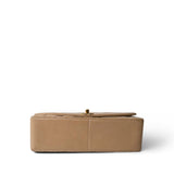 CHANEL Beige Diana Flap Beige Lambskin Quilted Medium Gold Hardware - Redeluxe