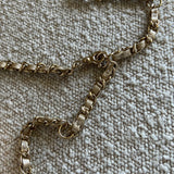 CHANEL Belt Bag 22S CC In Love Metallic Gold Lambskin Heart Zipped Belt Bag LGHW - Redeluxe