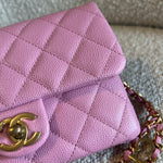 CHANEL Belt Bag 22S Dark Pink Caviar Quilted Belt Bag AGHW - Redeluxe