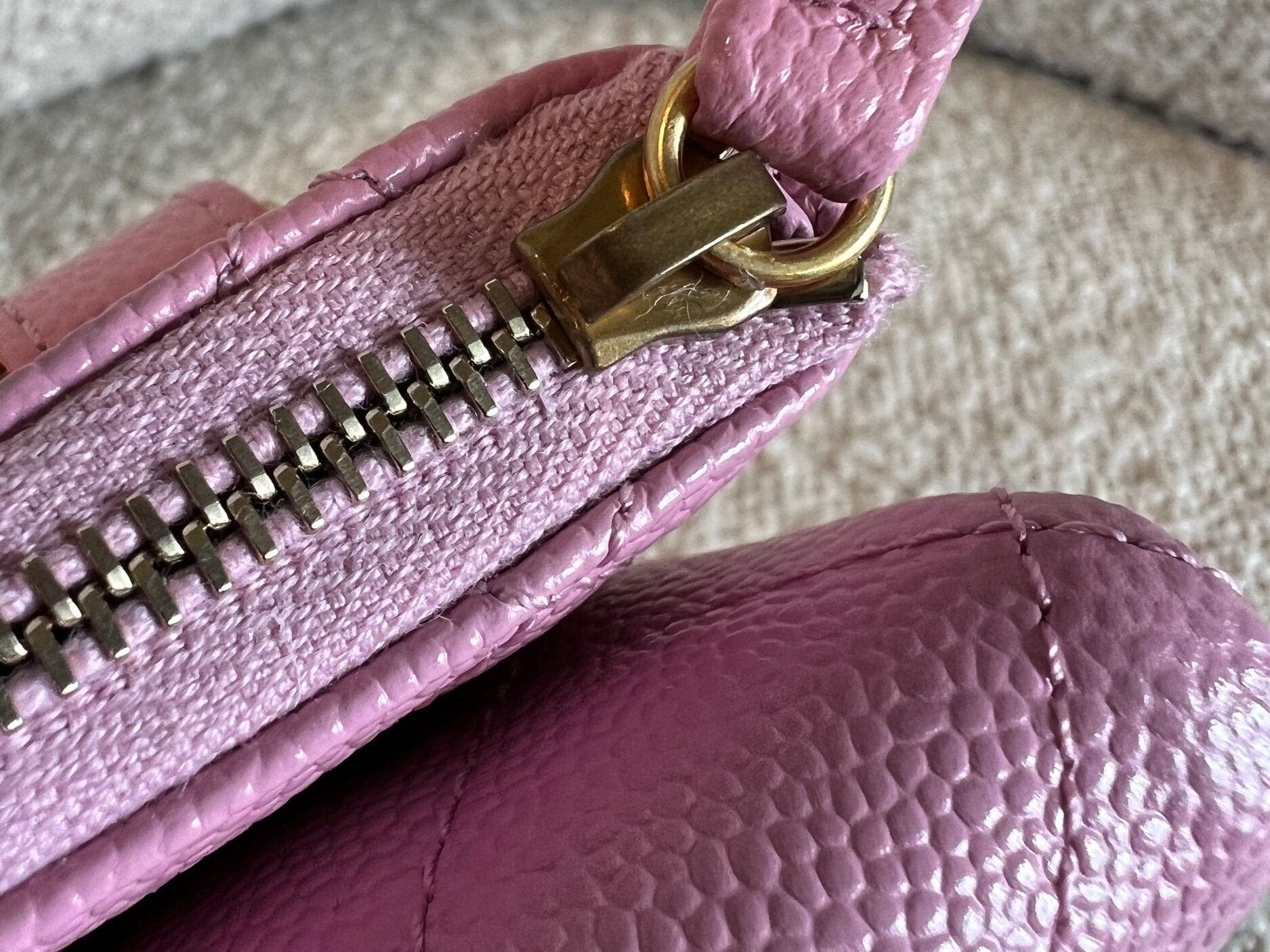 CHANEL Belt Bag 22S Dark Pink Caviar Quilted Belt Bag AGHW - Redeluxe