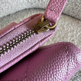 CHANEL Belt Bag 22S Dark Pink Caviar Quilted Belt Bag AGHW - Redeluxe