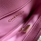 CHANEL Belt Bag 22S Dark Pink Caviar Quilted Belt Bag AGHW - Redeluxe
