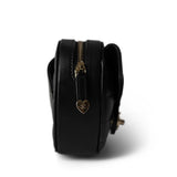CHANEL Belt Bag Black 22S CC In Love Heart Zipped Black Lambskin Quilted Belt Bag LGHW - Redeluxe