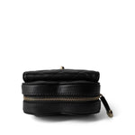 CHANEL Belt Bag Black 22S CC In Love Heart Zipped Black Lambskin Quilted Belt Bag LGHW - Redeluxe