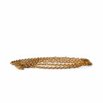CHANEL Belt Gold Gold Quilted Double CC Belt - Redeluxe