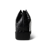 CHANEL Black 19C Black Aged Calfskin Quilted Gabrielle Backpack - Redeluxe