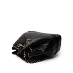 CHANEL Black 19C Black Aged Calfskin Quilted Gabrielle Backpack - Redeluxe