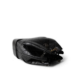 CHANEL Black 19C Black Aged Calfskin Quilted Gabrielle Backpack - Redeluxe