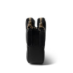CHANEL Black Black Lambskin Quilted Small Clutch With Pearly Chain - Redeluxe