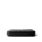 CHANEL Black Black Lambskin Quilted Small Clutch With Pearly Chain - Redeluxe