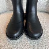 CHANEL Boots 22A Caoutchouk CC High Boots Black - Redeluxe