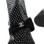 CHANEL Boots Black 23S Black Crystal Mary Jane Booties - Redeluxe