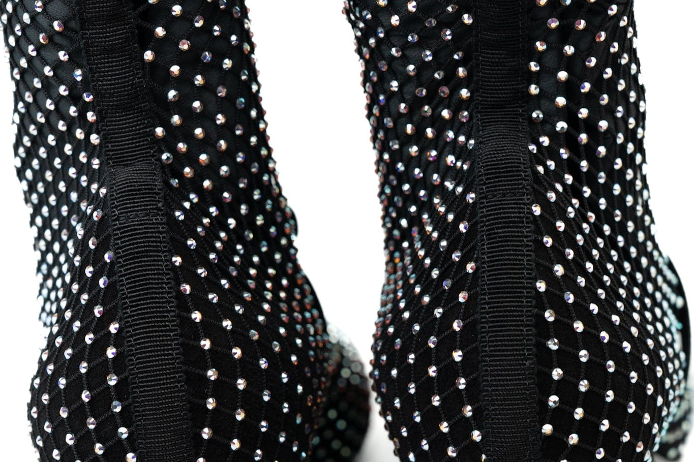 CHANEL Boots Black 23S Black Crystal Mary Jane Booties - Redeluxe