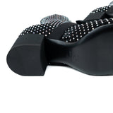 CHANEL Boots Black 23S Black Crystal Mary Jane Booties - Redeluxe